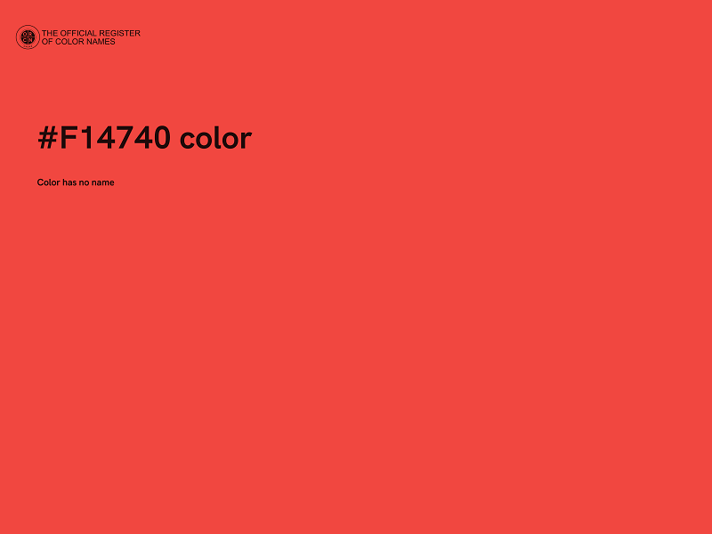 #F14740 color image