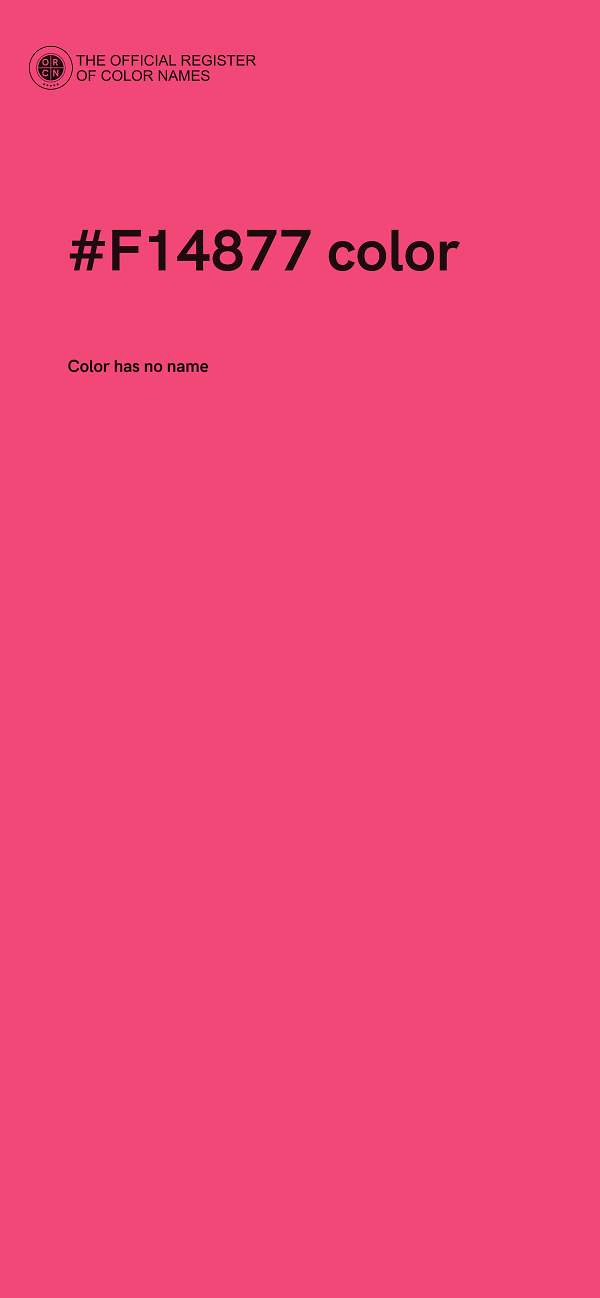 #F14877 color image