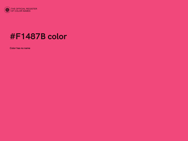 #F1487B color image