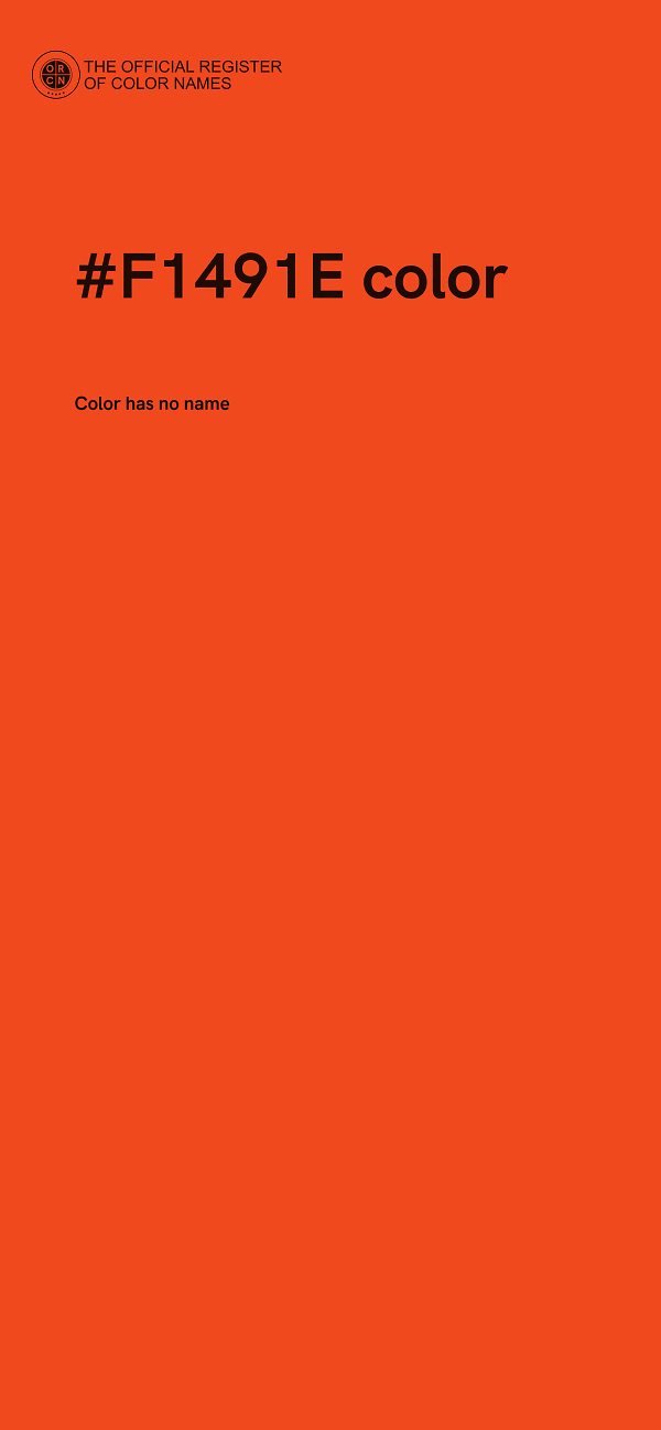 #F1491E color image