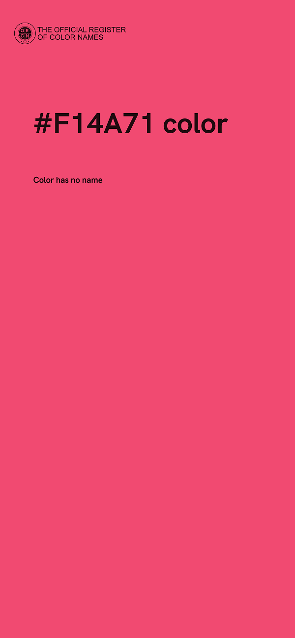 #F14A71 color image
