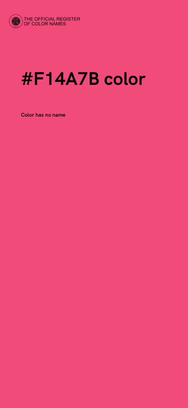 #F14A7B color image