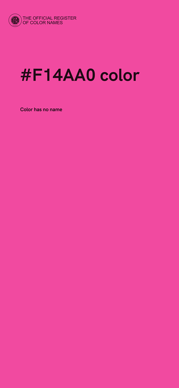 #F14AA0 color image
