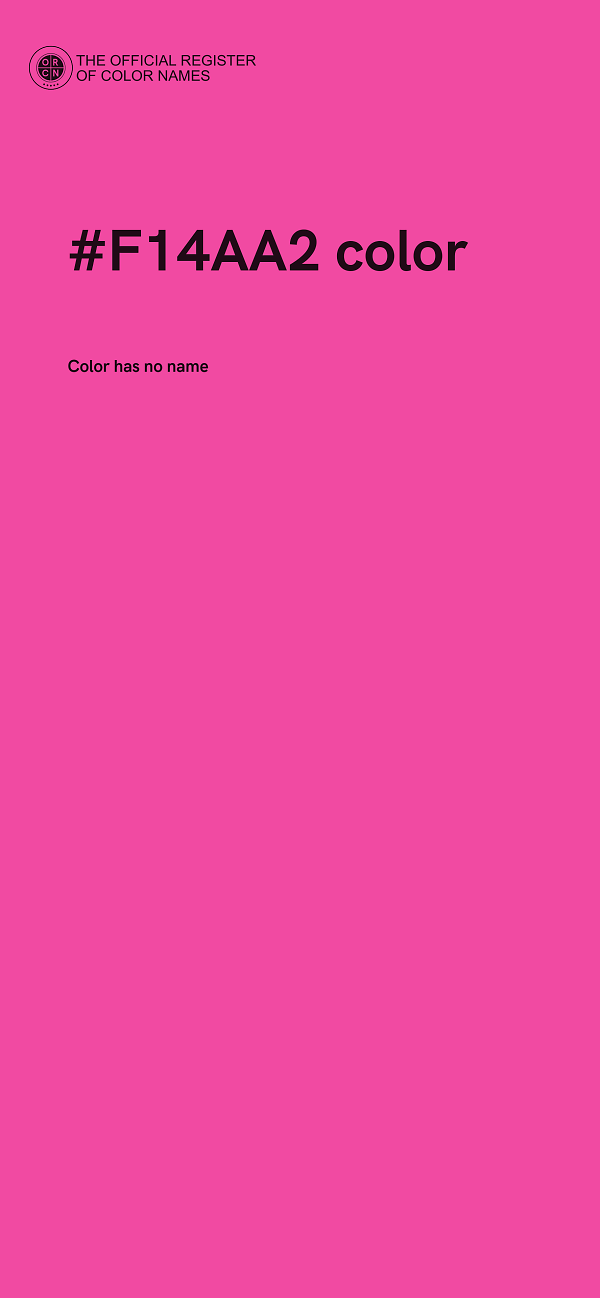 #F14AA2 color image