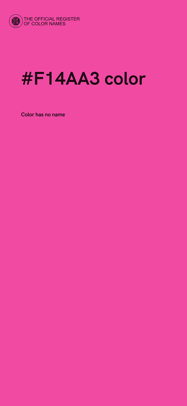 #F14AA3 color image