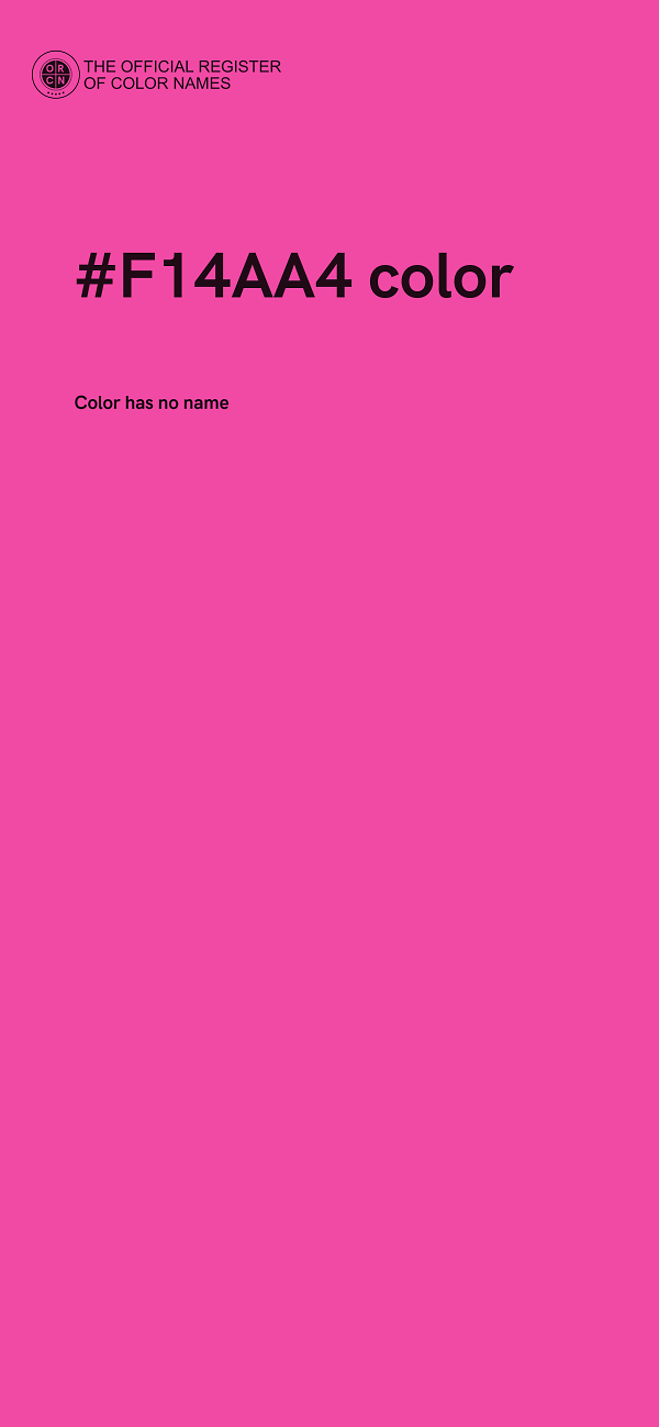#F14AA4 color image