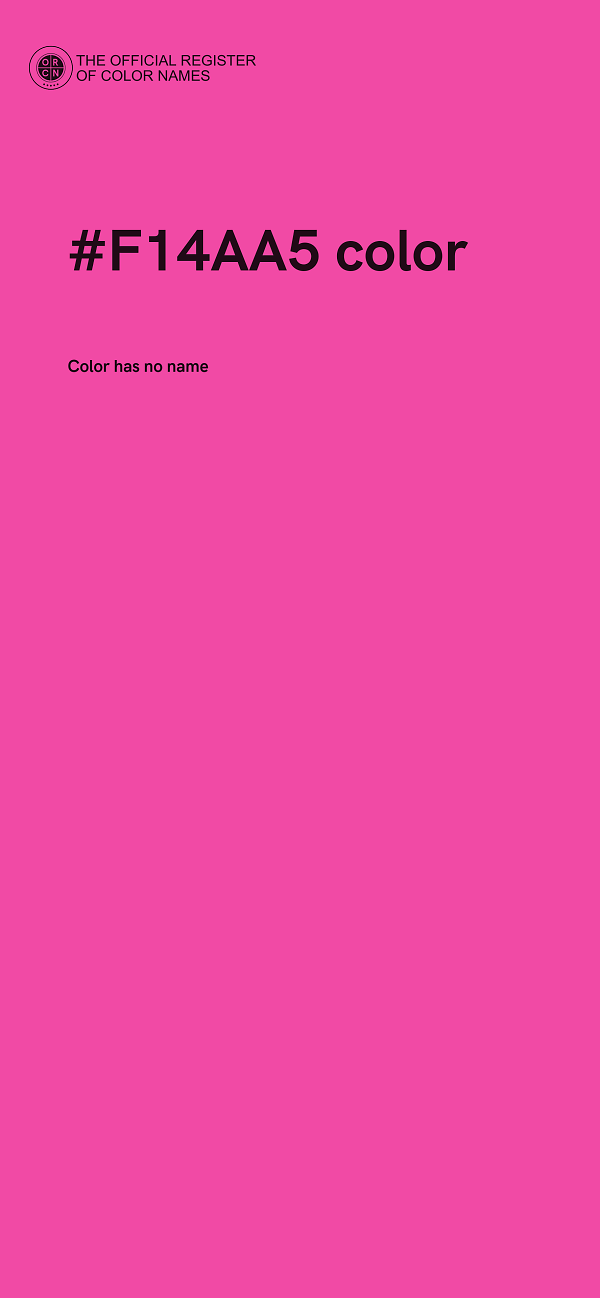 #F14AA5 color image