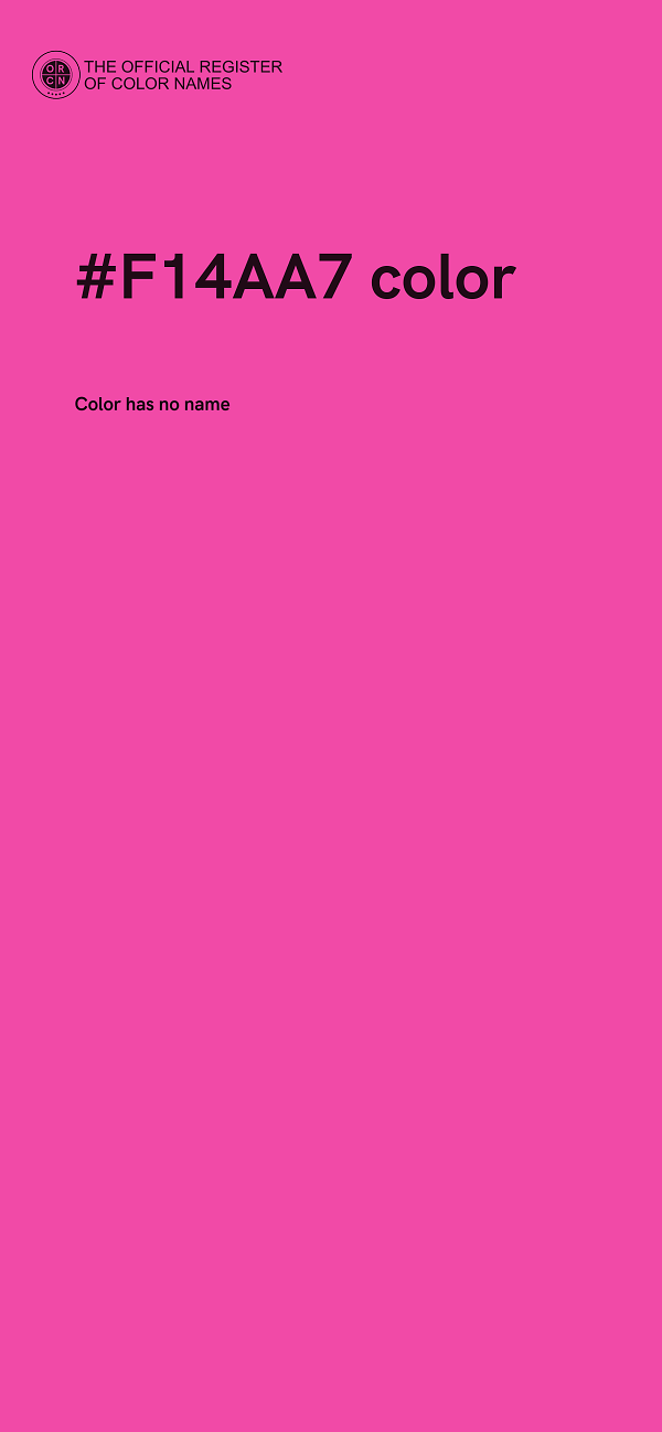 #F14AA7 color image