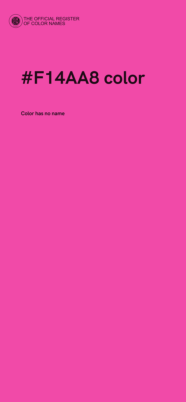 #F14AA8 color image