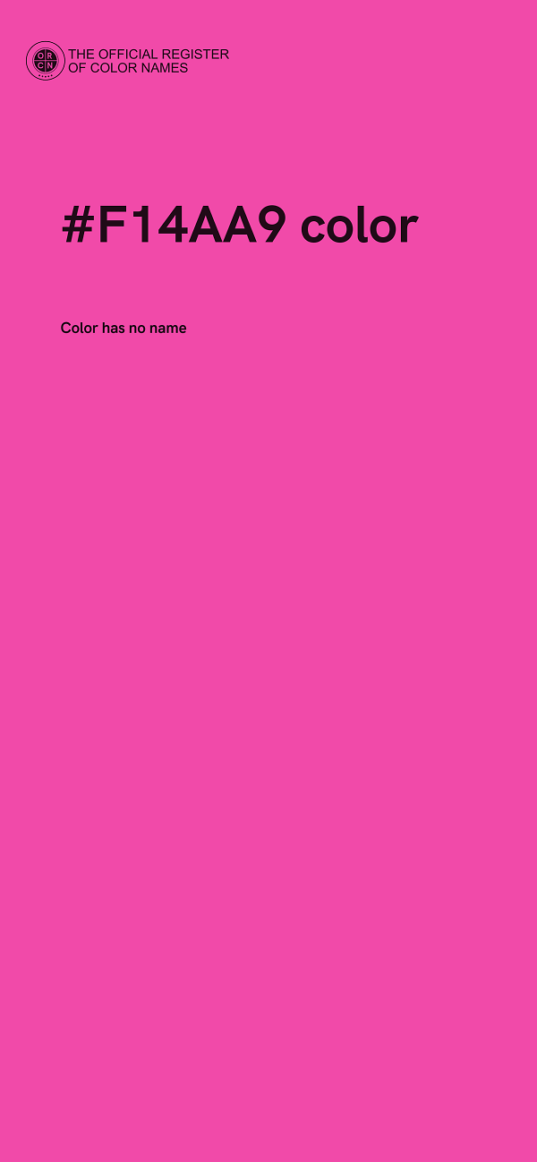 #F14AA9 color image