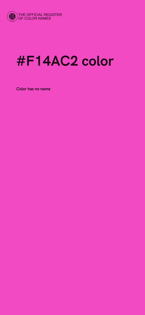 #F14AC2 color image
