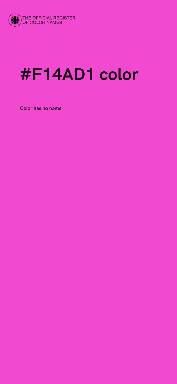 #F14AD1 color image