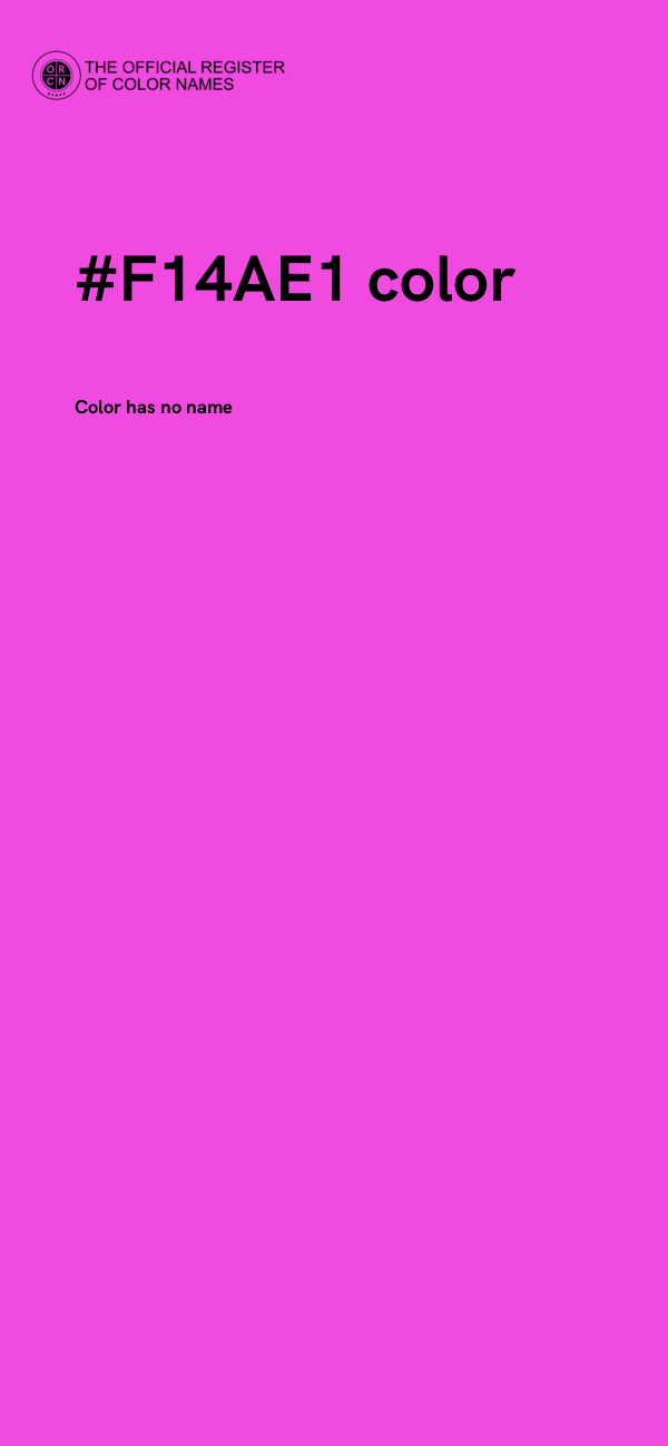 #F14AE1 color image