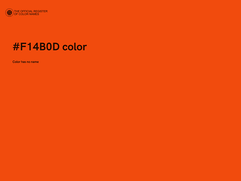 #F14B0D color image