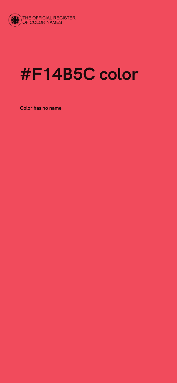 #F14B5C color image