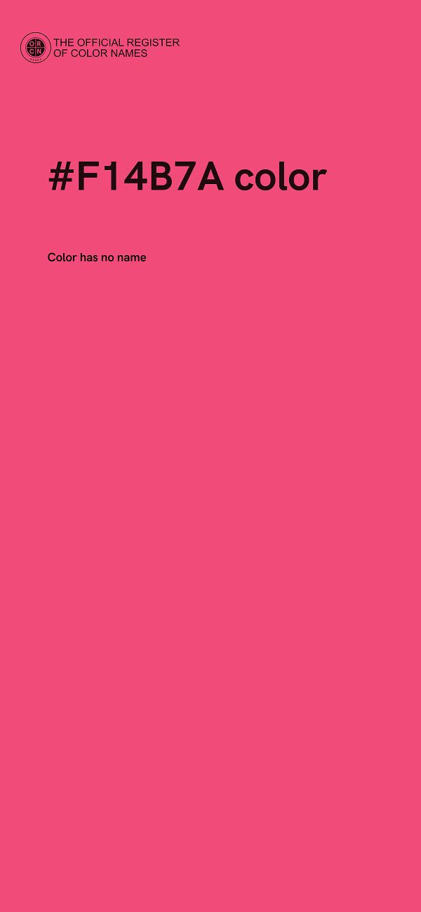 #F14B7A color image