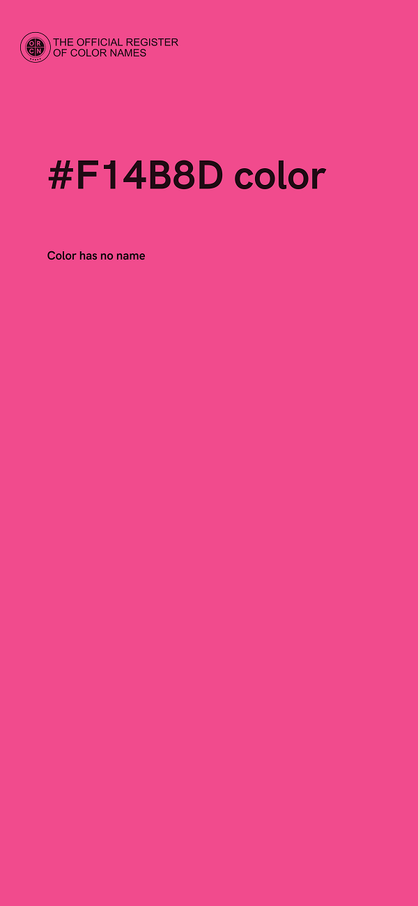 #F14B8D color image
