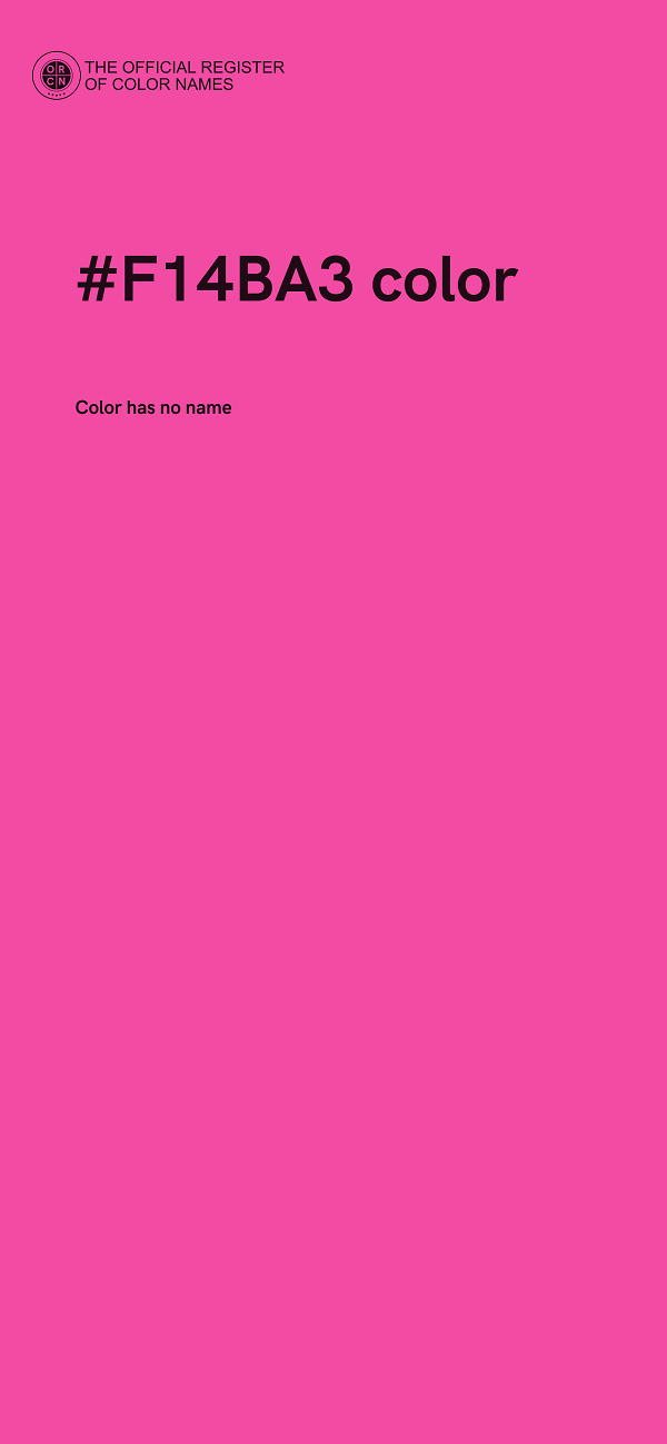 #F14BA3 color image
