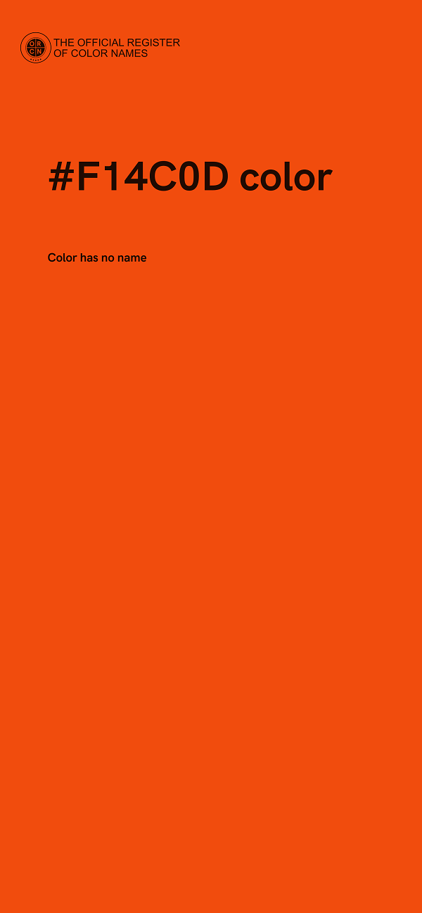 #F14C0D color image