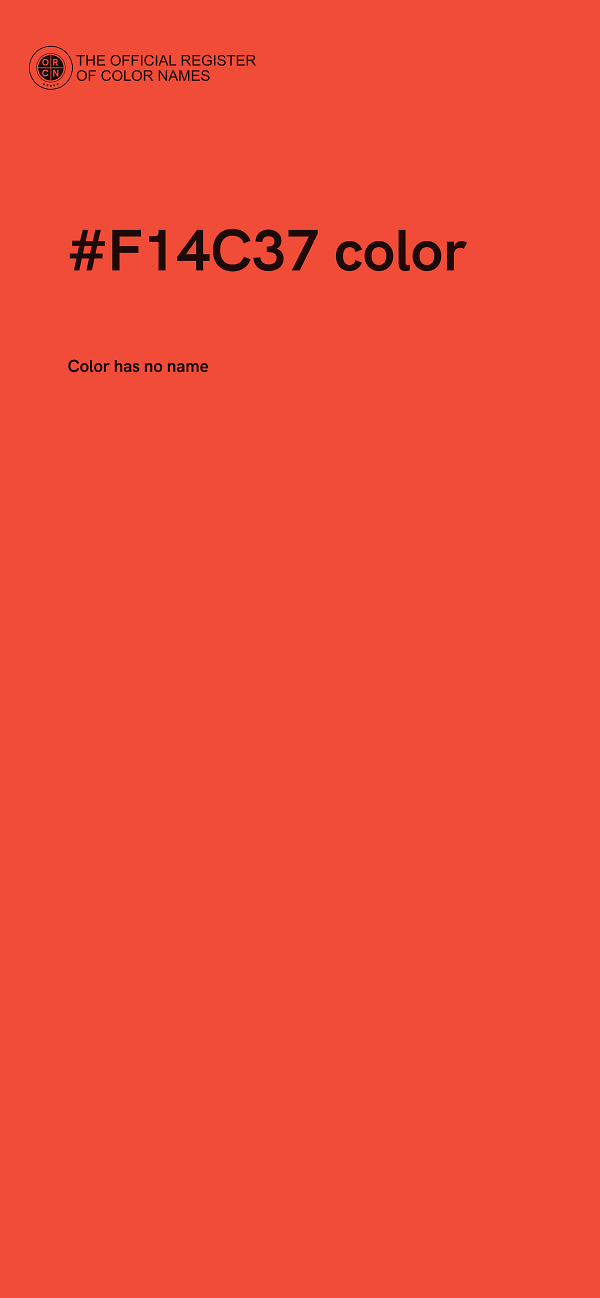 #F14C37 color image