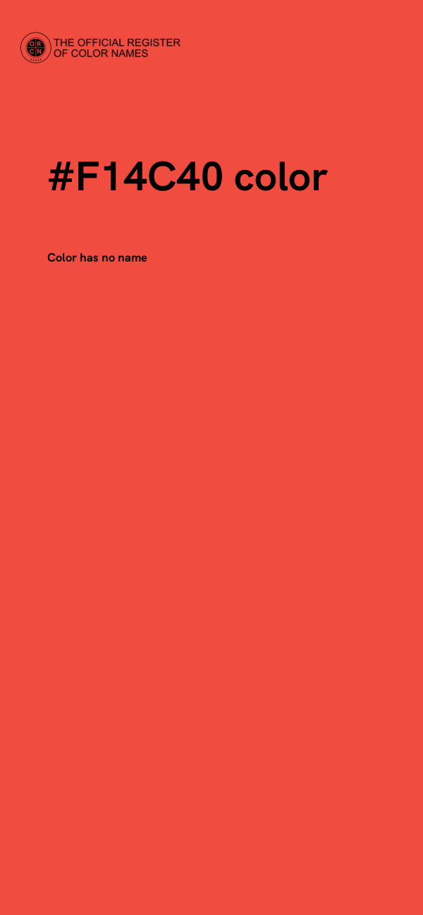 #F14C40 color image