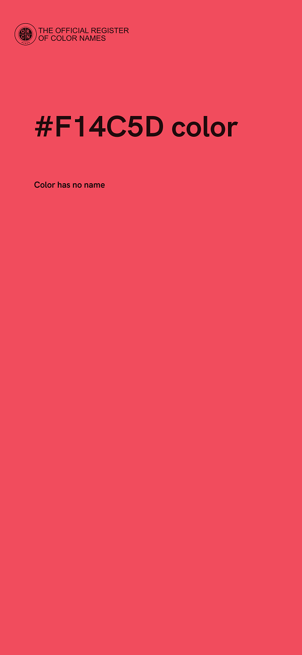 #F14C5D color image