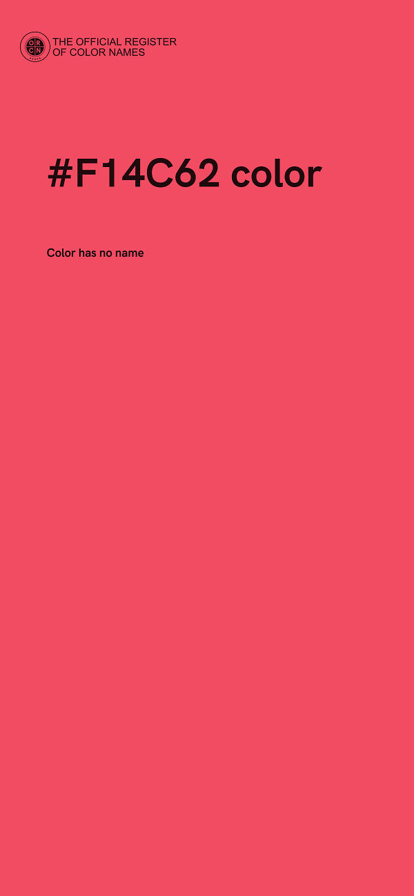 #F14C62 color image