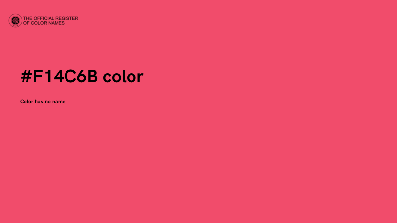 #F14C6B color image