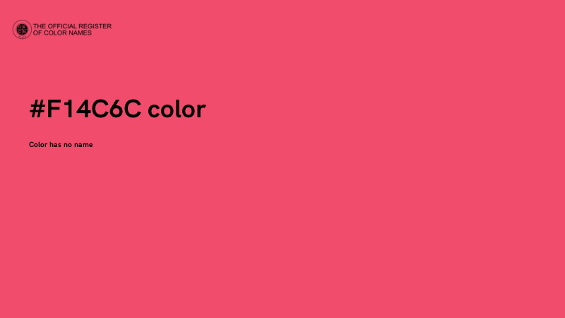 #F14C6C color image