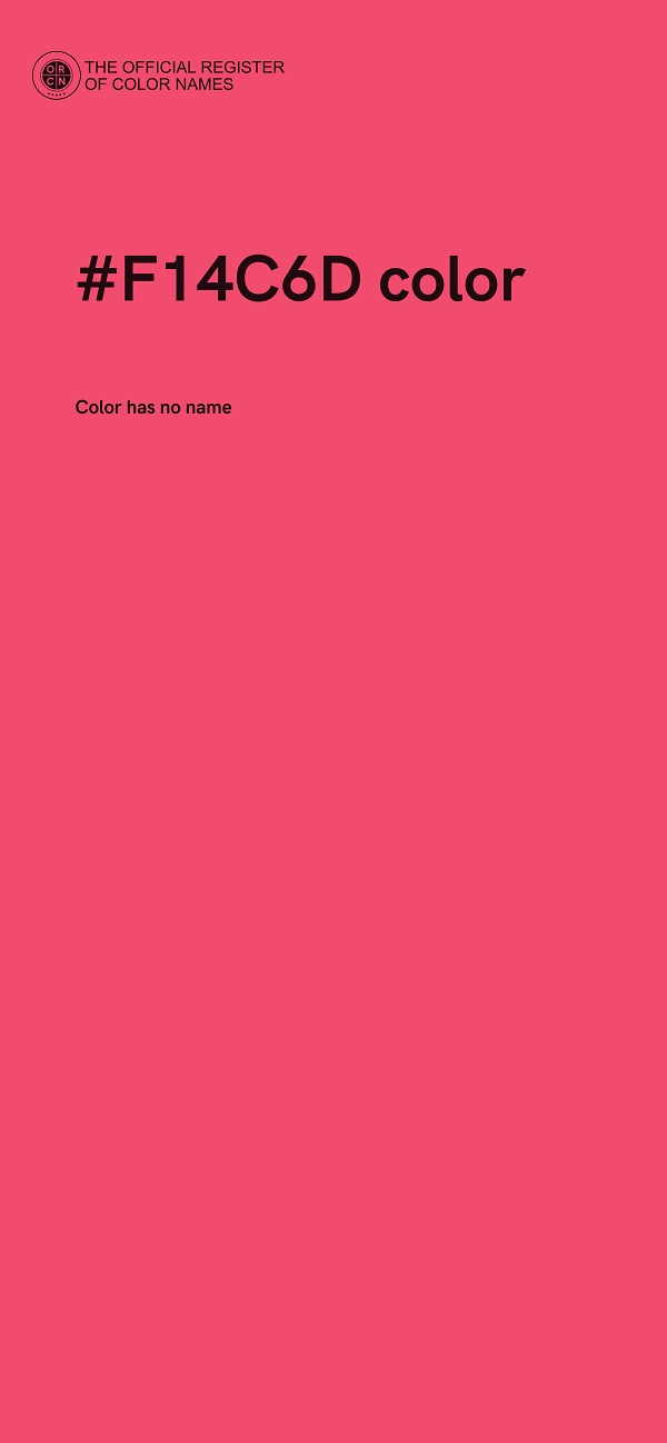 #F14C6D color image