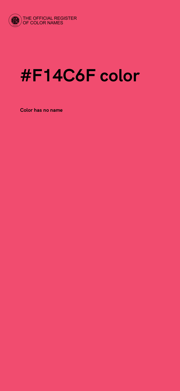 #F14C6F color image
