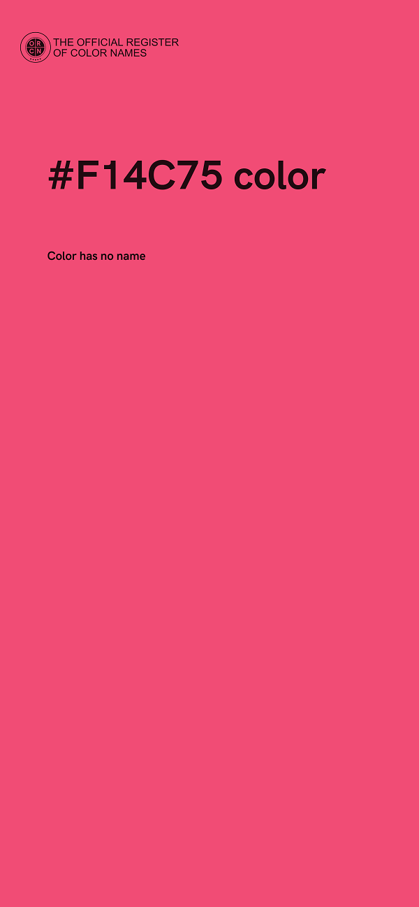 #F14C75 color image