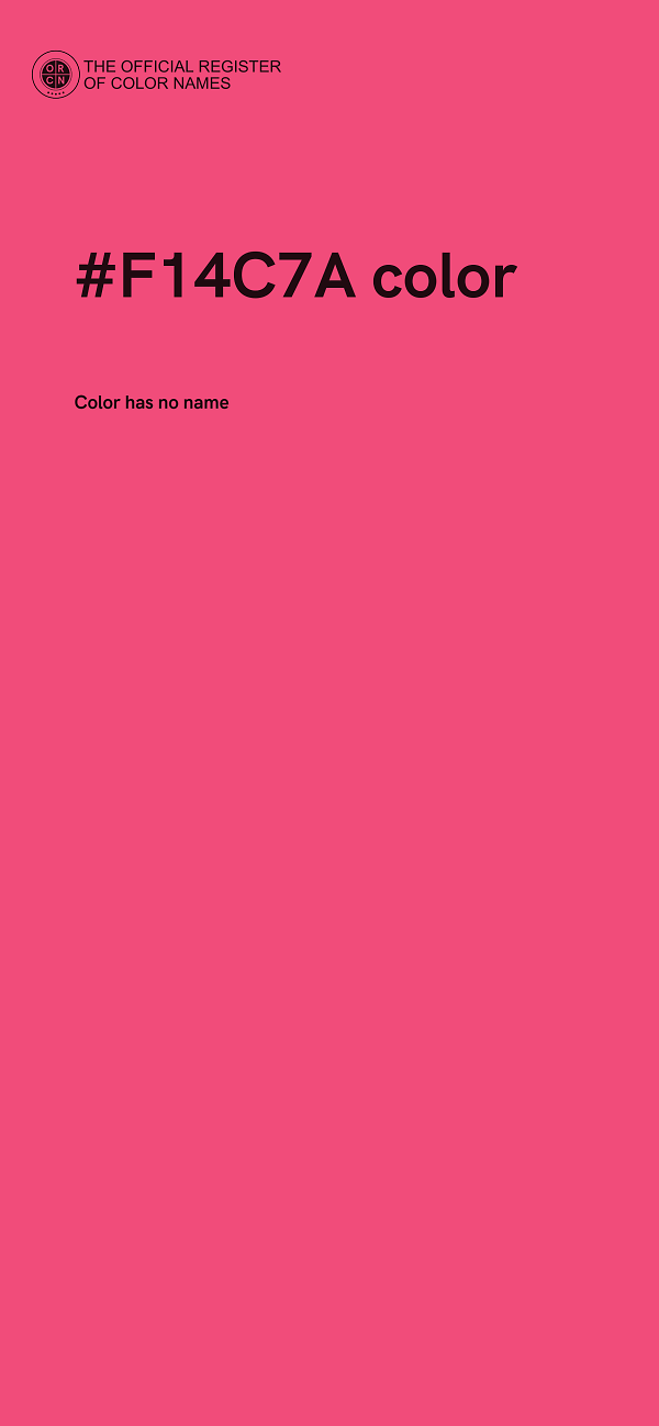 #F14C7A color image