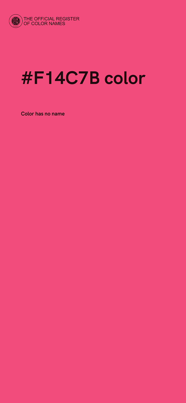 #F14C7B color image