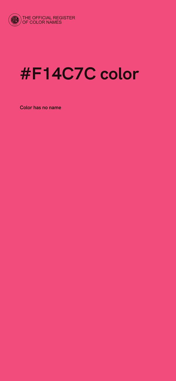 #F14C7C color image
