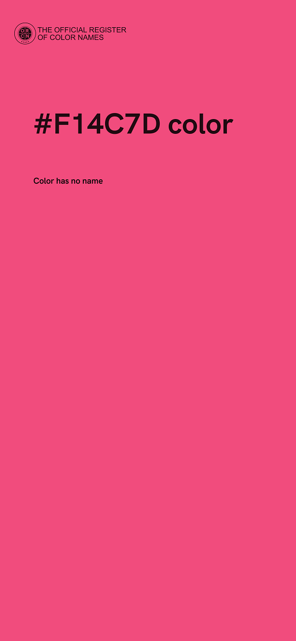 #F14C7D color image