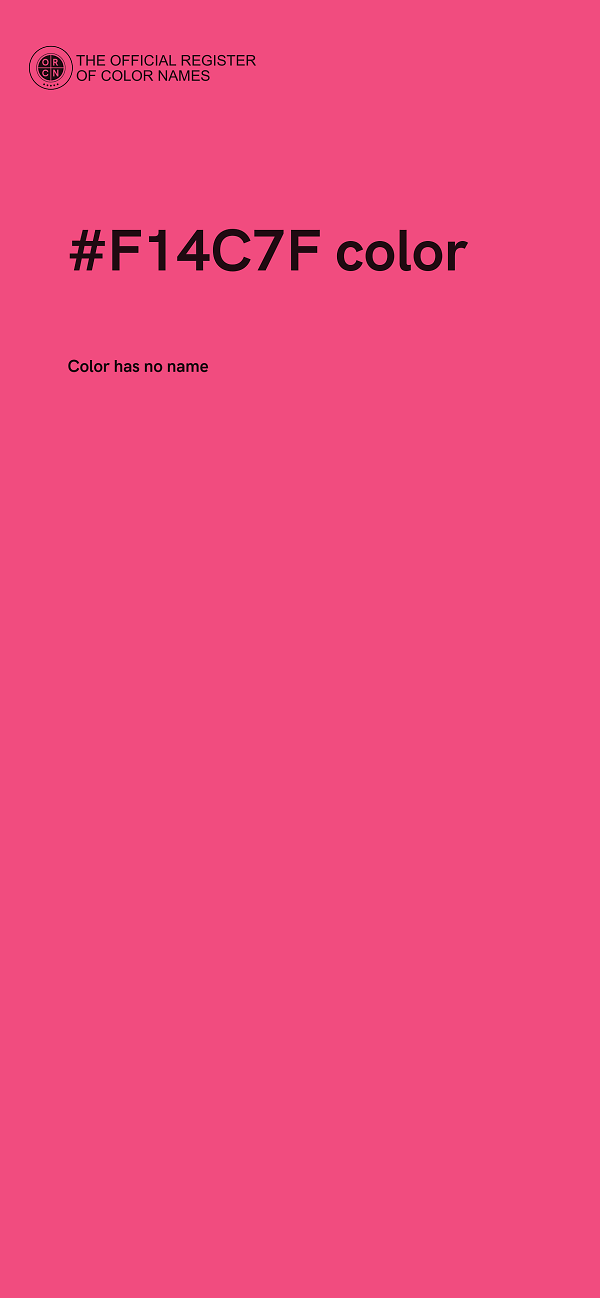 #F14C7F color image