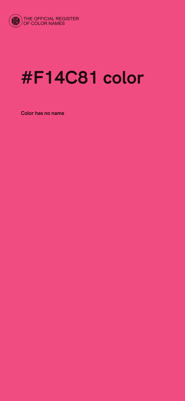 #F14C81 color image