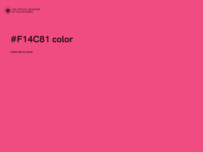 #F14C81 color image
