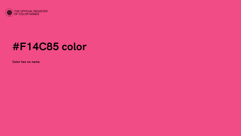 #F14C85 color image