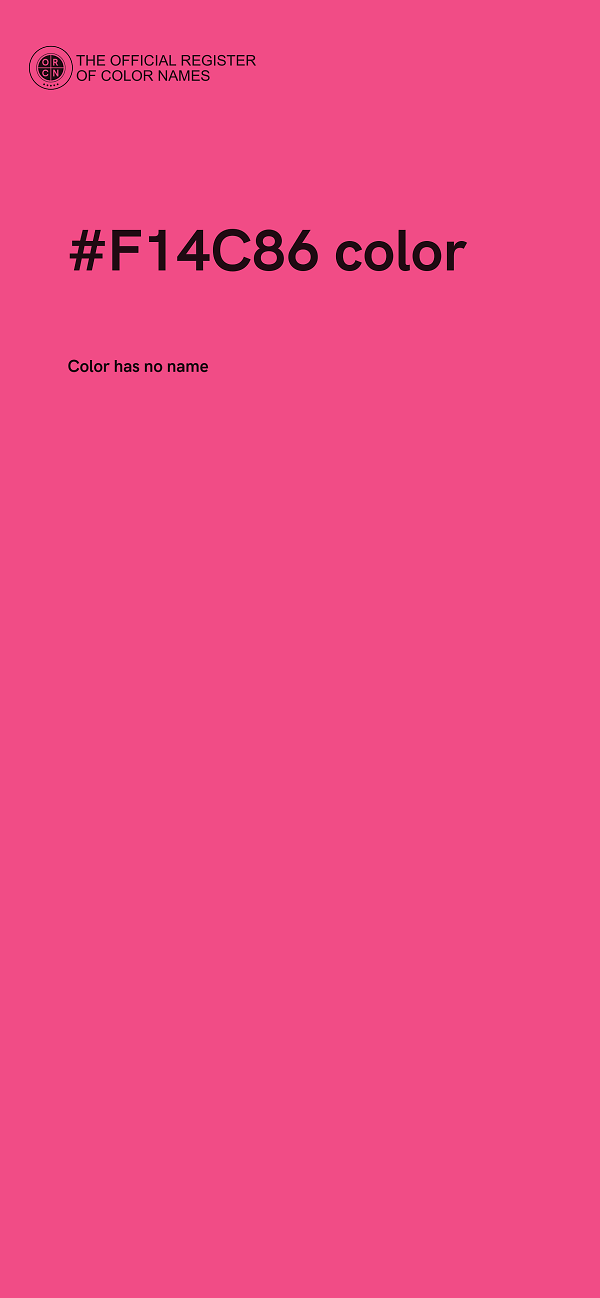 #F14C86 color image