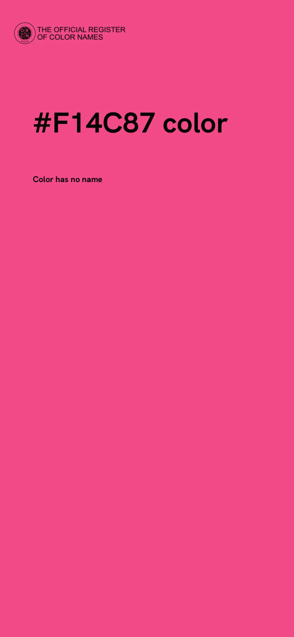 #F14C87 color image