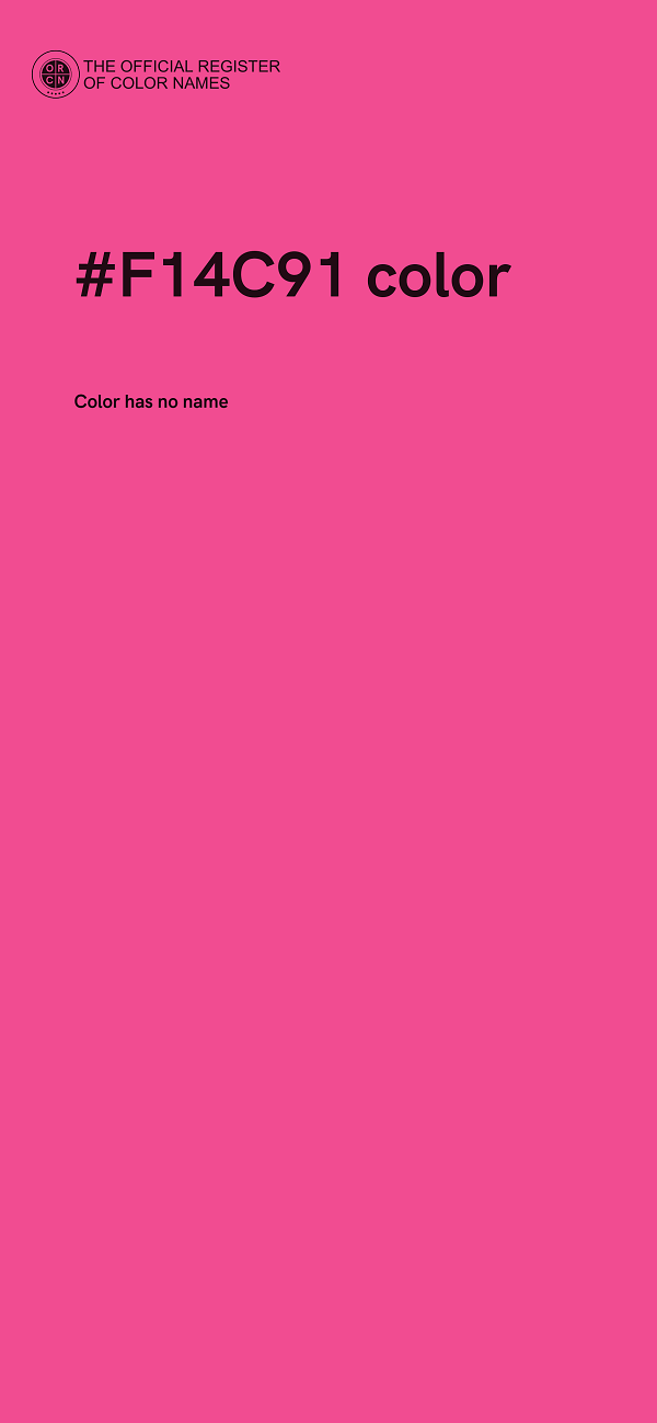 #F14C91 color image
