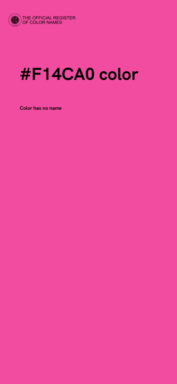 #F14CA0 color image