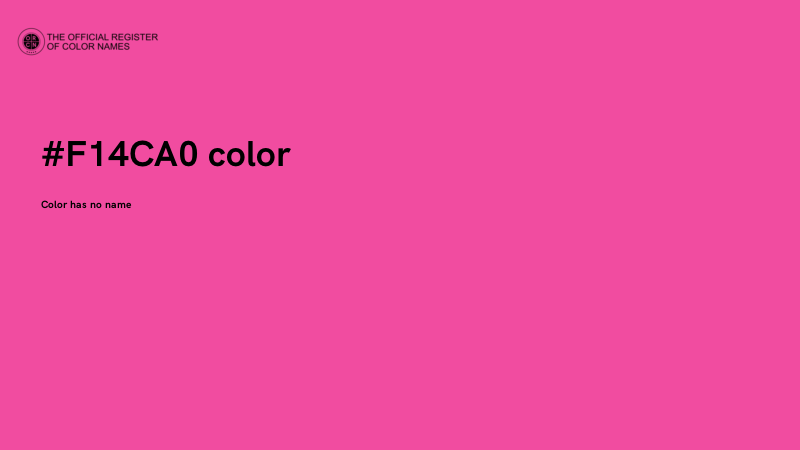#F14CA0 color image