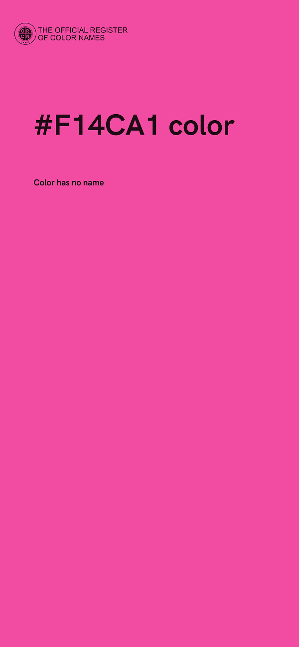 #F14CA1 color image