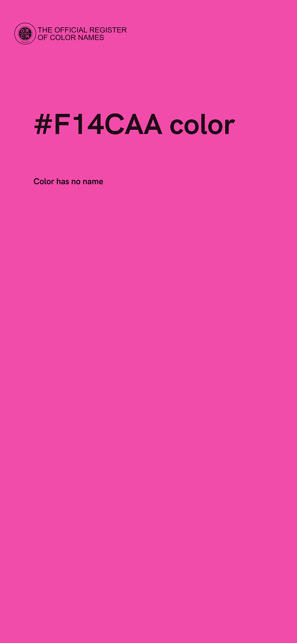 #F14CAA color image
