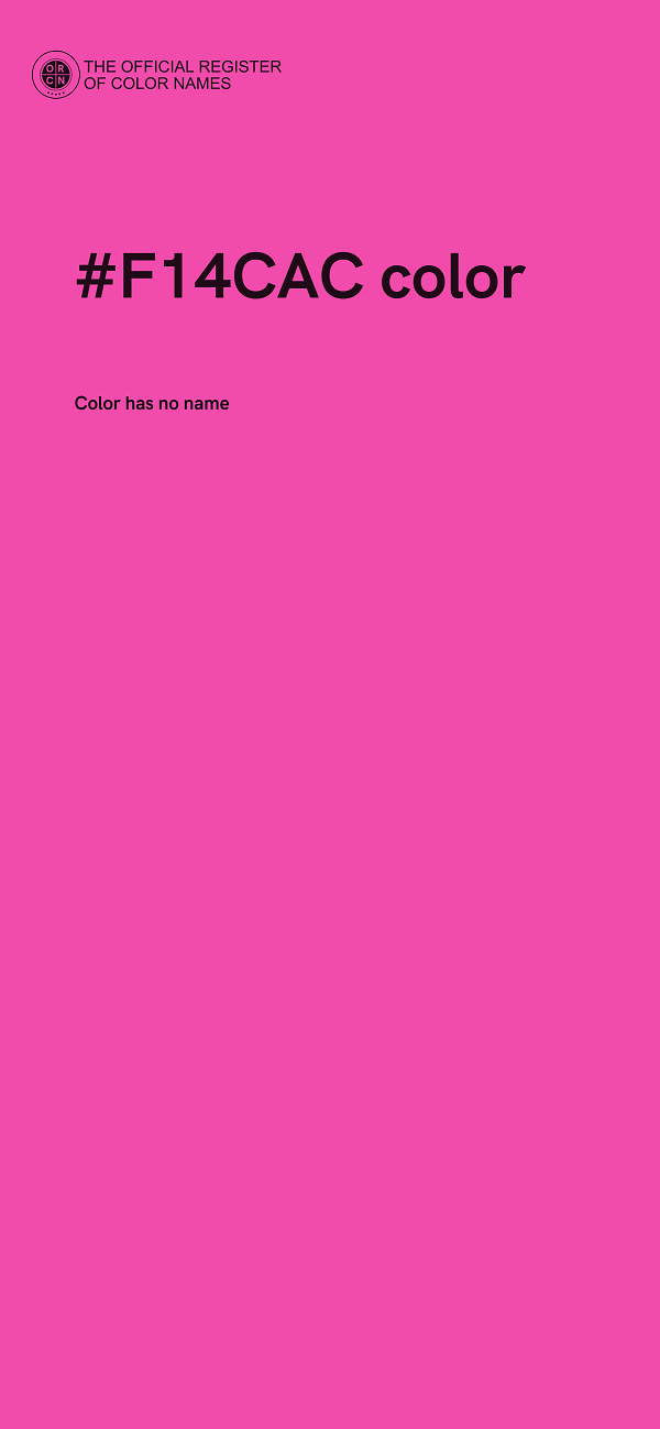 #F14CAC color image