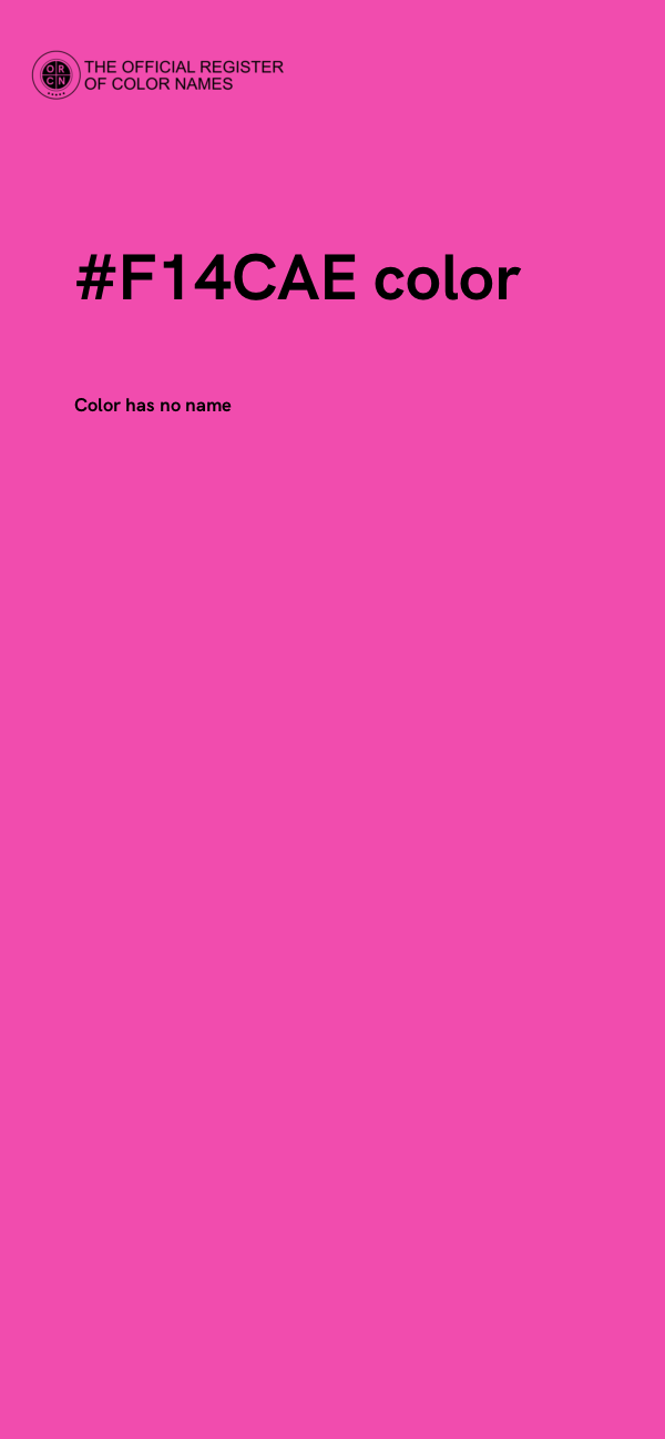 #F14CAE color image