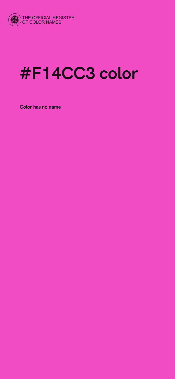 #F14CC3 color image